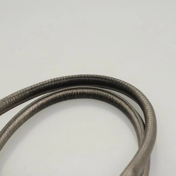 BURBERRY Blue Label Hand Bag Canvas Black Silver Auth - Picture 3 of 16